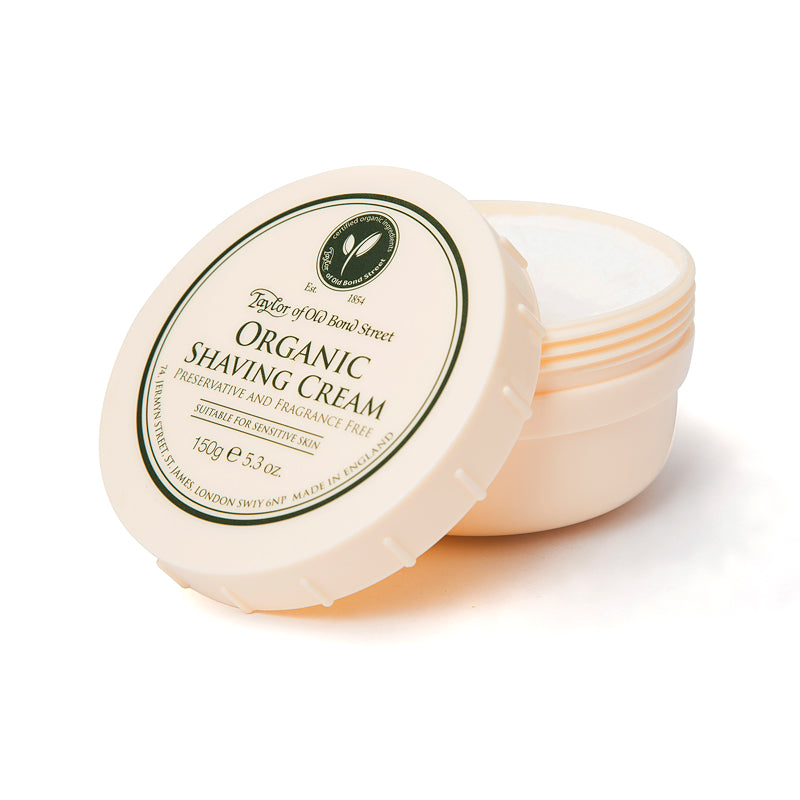 Taylor of Old Bond Street Organic Shaving Cream Bowl, Open